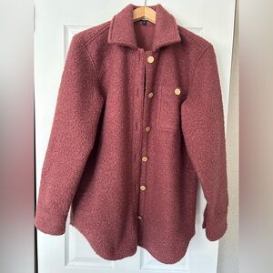 Women’s EXPRESS brand size medium Teddy Shacket.